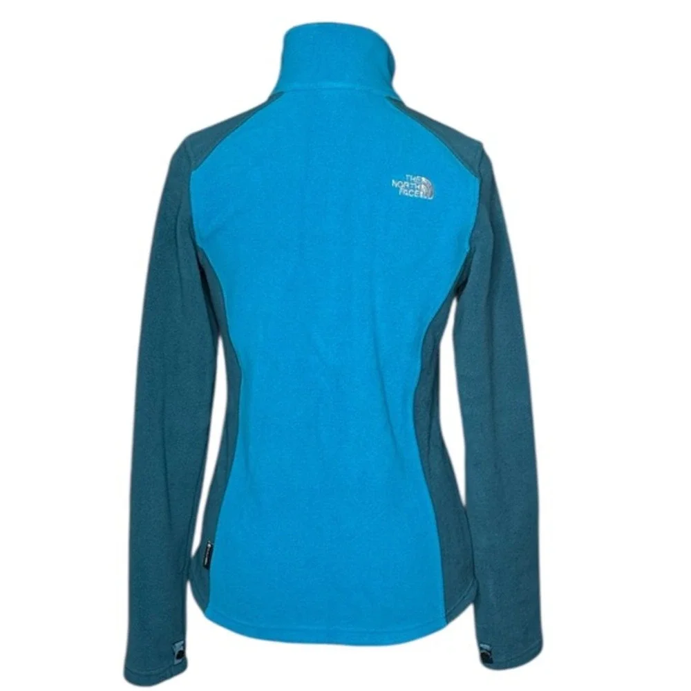 The North Face RDT 300 Khumbu Fleece Jacket Womens Blue Teal Zip Up Full Zip XS - Picture 4 of 16